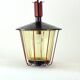 Vintage Ceiling Pendant Railway Light, Czechoslovakia 1940s