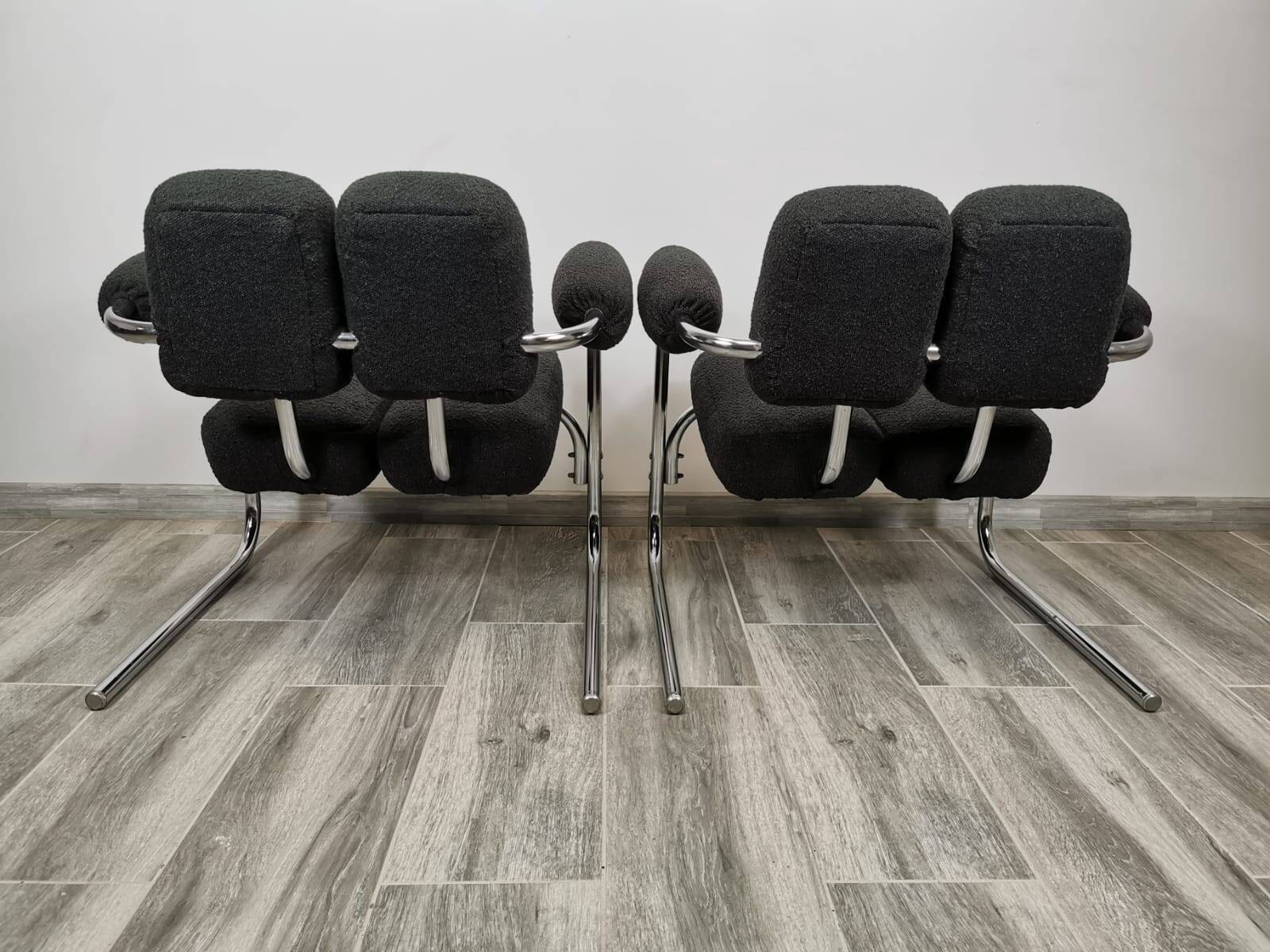 Mid-century restored armchairs