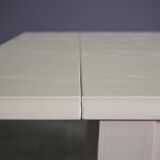 Table with brushed spruce extensions