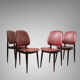 Set of 4 design chairs Pegasus vintage Baumann edition 1960s