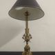 Pair of brass lamps at the end of the 19th century