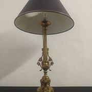 Paire de lampes en laiton fin XIXème