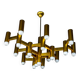 Gaetano Sciolari geometric chandelier, 19 lights, Italy, 1970s