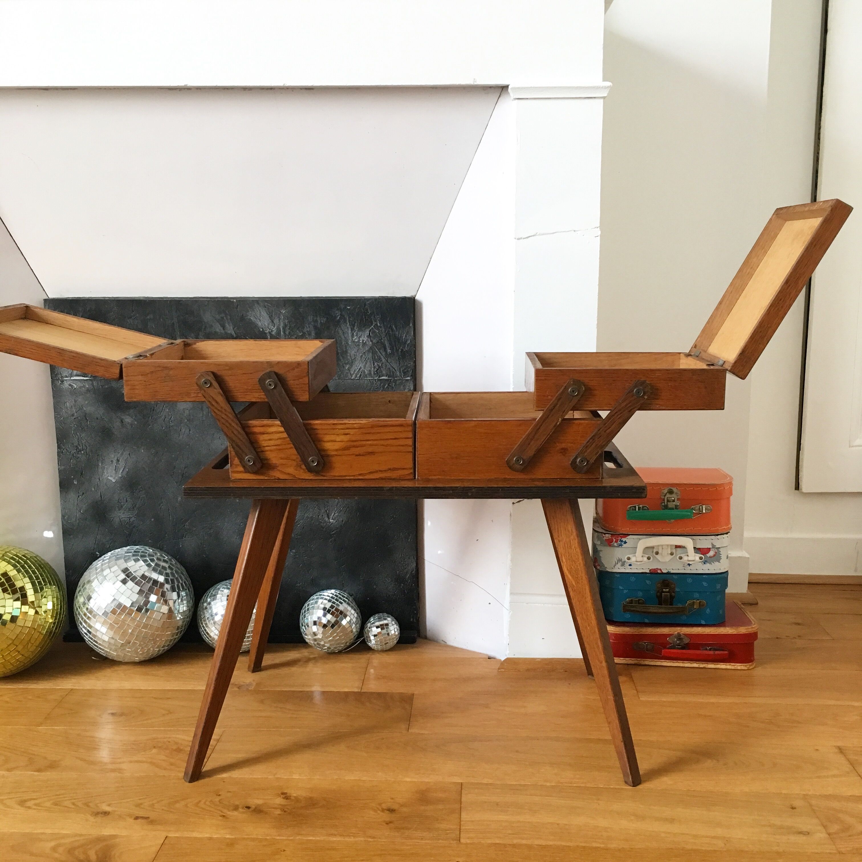 Worker feet vintage compass