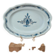 Large antique blue earthenware dish
