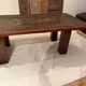 Table basse plateau porte indienne en bois teck