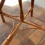 Round wicker table