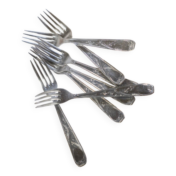 Lot de 7 fourchettes en métal « Hortense »