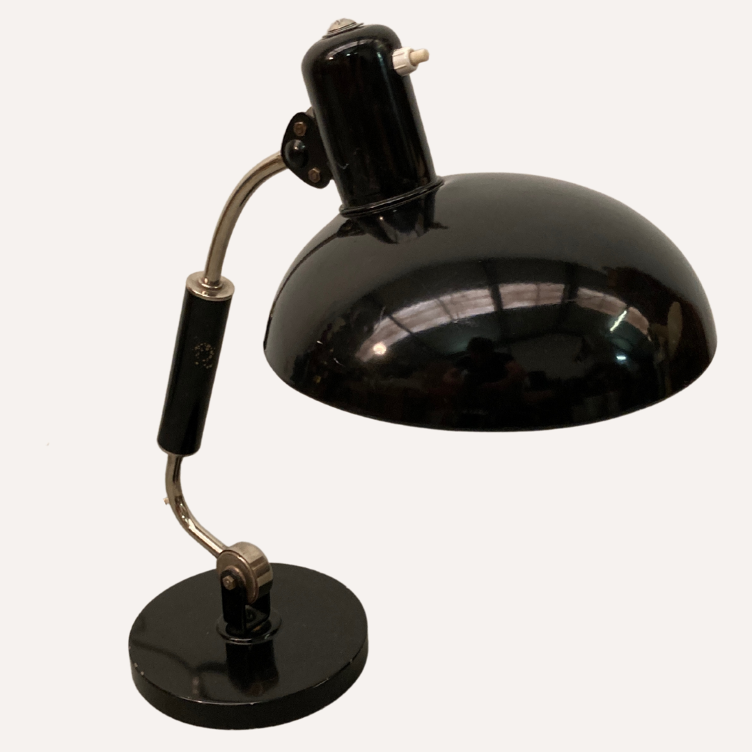 Bauhaus desk lamp by Christian Dell for Koranda, Vienna Austria.