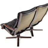 2-seater vintage vintage vintage Danish retro rosewood leather sofa from the 1960s to the middle of the century