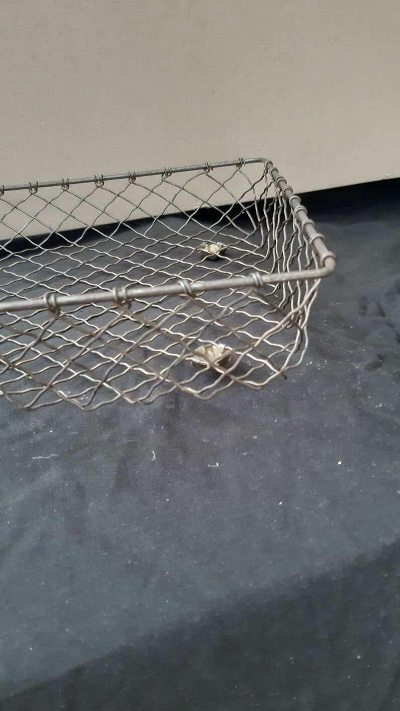 Vintage metal paper bench