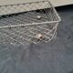 Vintage metal paper bench