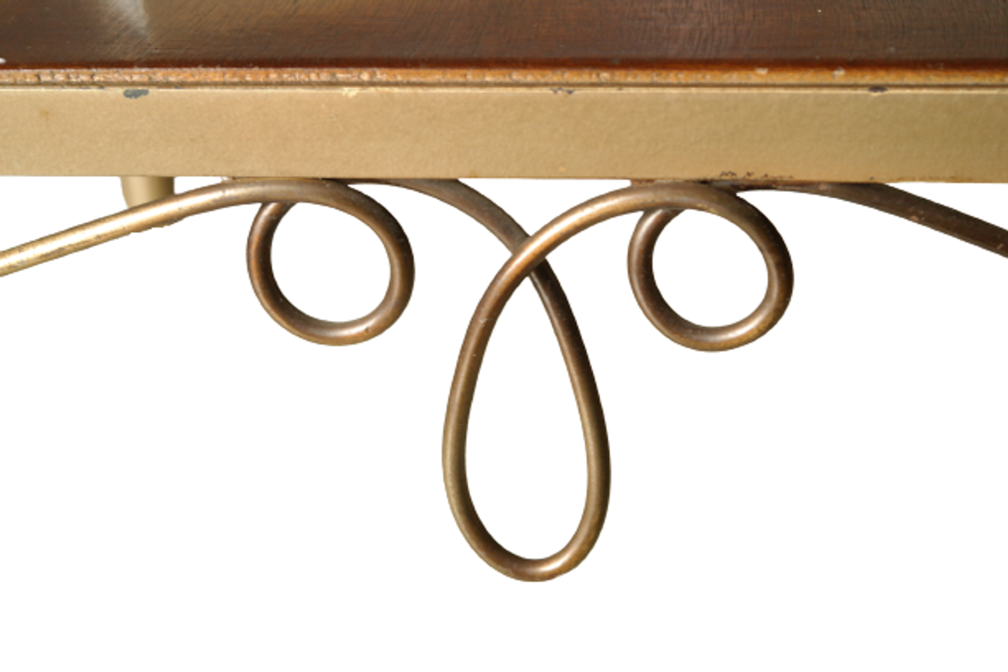 Table d'appoint roulante vintage 50 bois et métal
