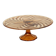 Orange Amber Art Deco Cake Plate Pastry Dish Val Saint Lambert