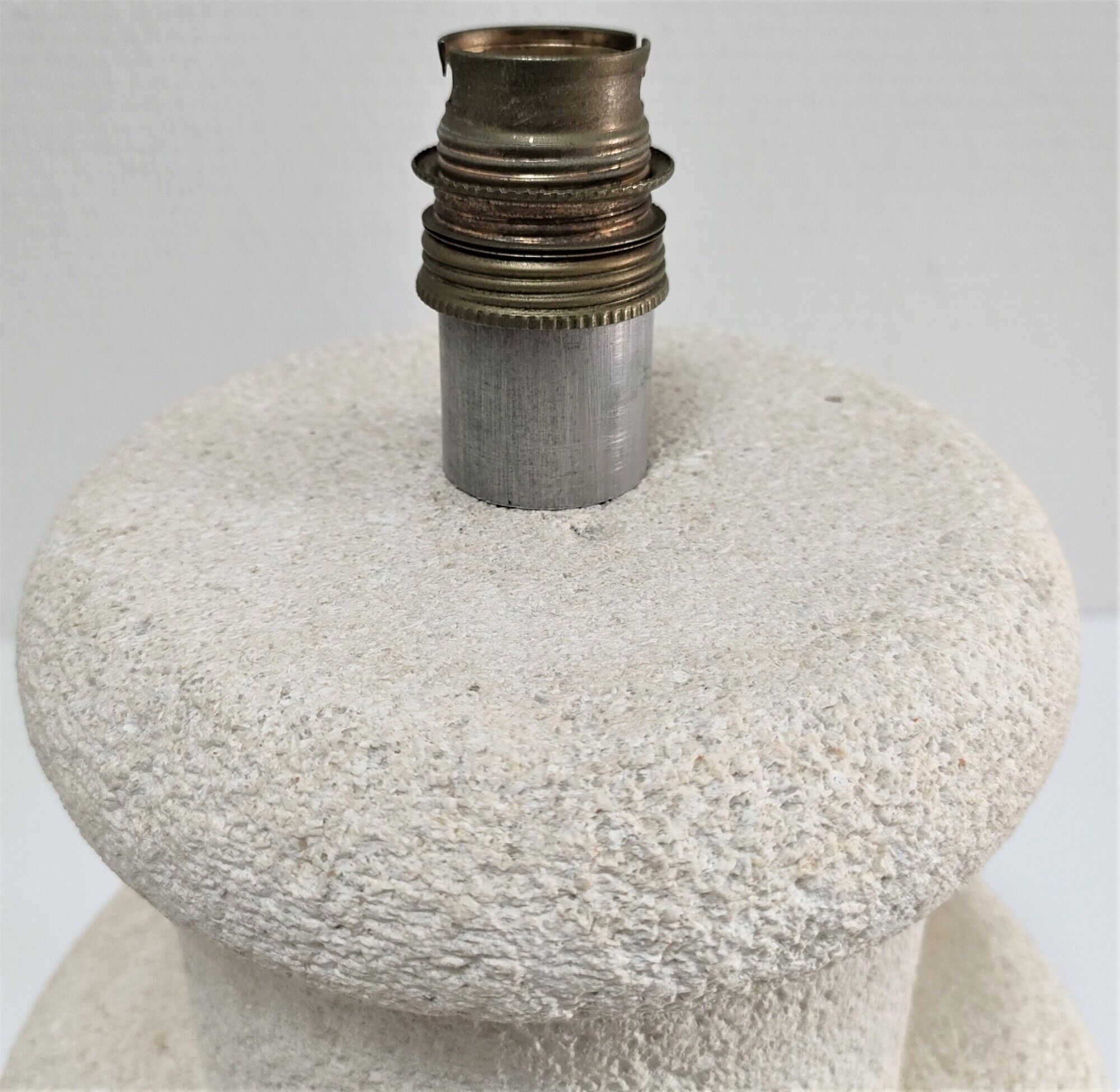 Sculptural lamp foot in natural stone design 70s