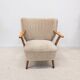 Beige cocktail armchair