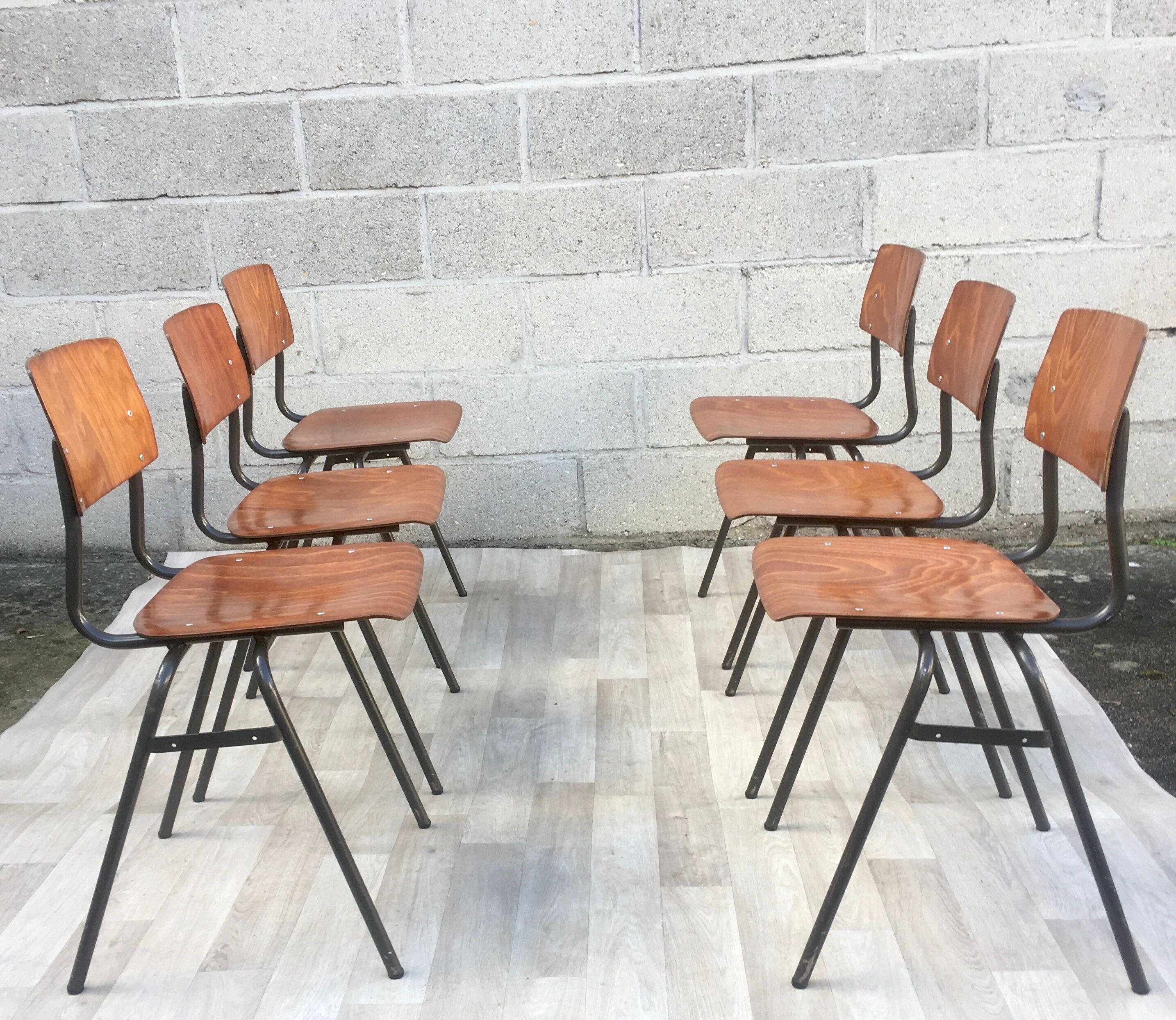 Set of 6 vintage chairs Marko Holland