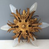 Gold metal leaf ceiling, 60s