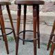 Set of 4 bar stools restaurant pub tavern bentwood art deco 1950-1960
