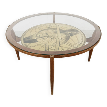 Table basse italienne vintage, années 1950