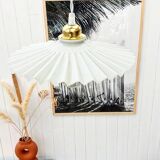 Vintage pleated pendant light