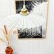 Vintage pleated pendant light