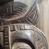Plain brown African type mask
