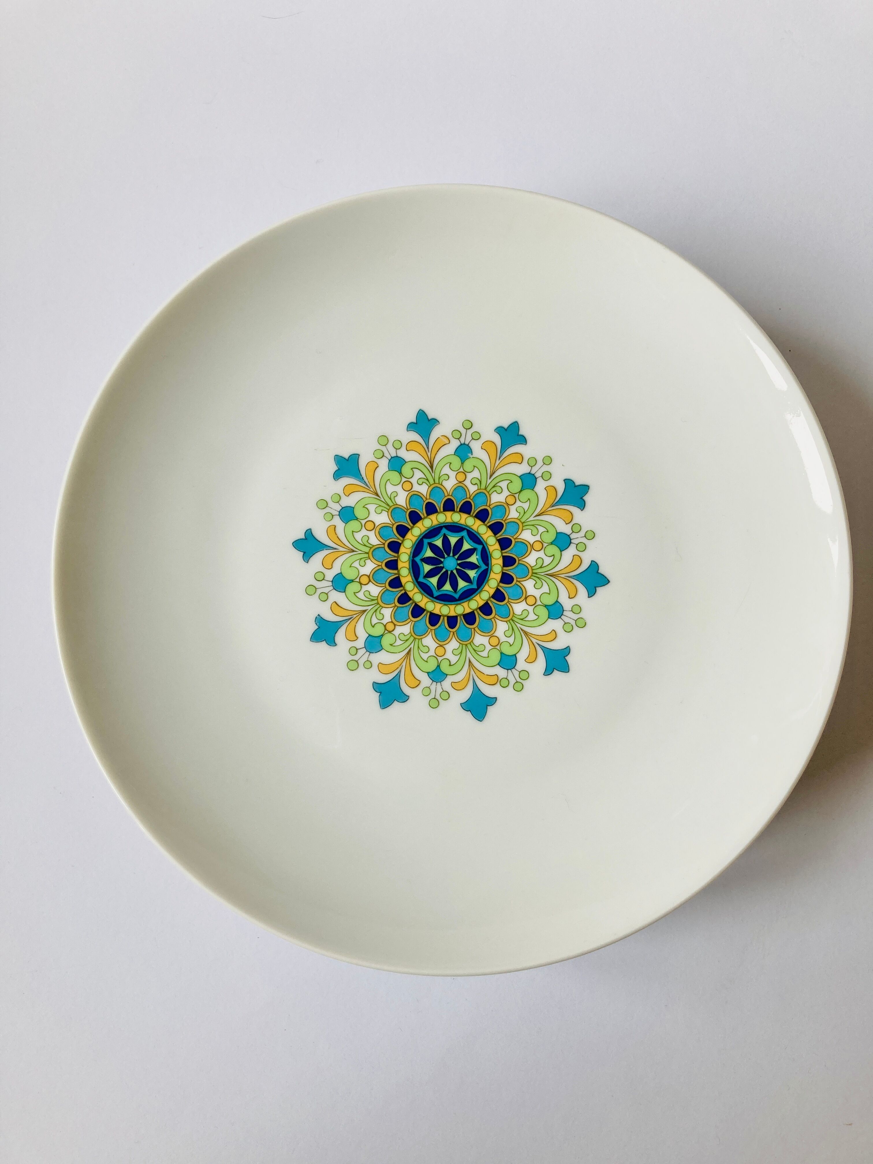 Lot of 6 plates 70s floral winterling marktleuthen bavaria-reto-cuisine