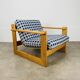 Armchair pine 70s chalet style