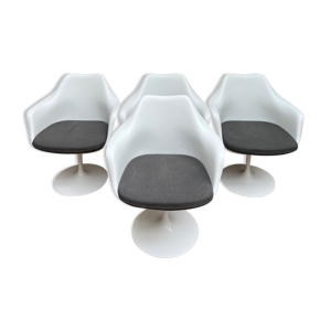 4 fauteuils Tulip par