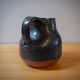 Yves Mohy, pyrite stoneware pitcher, La Borne, France, 1950s