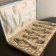 6 silver metal snail clips in their original box