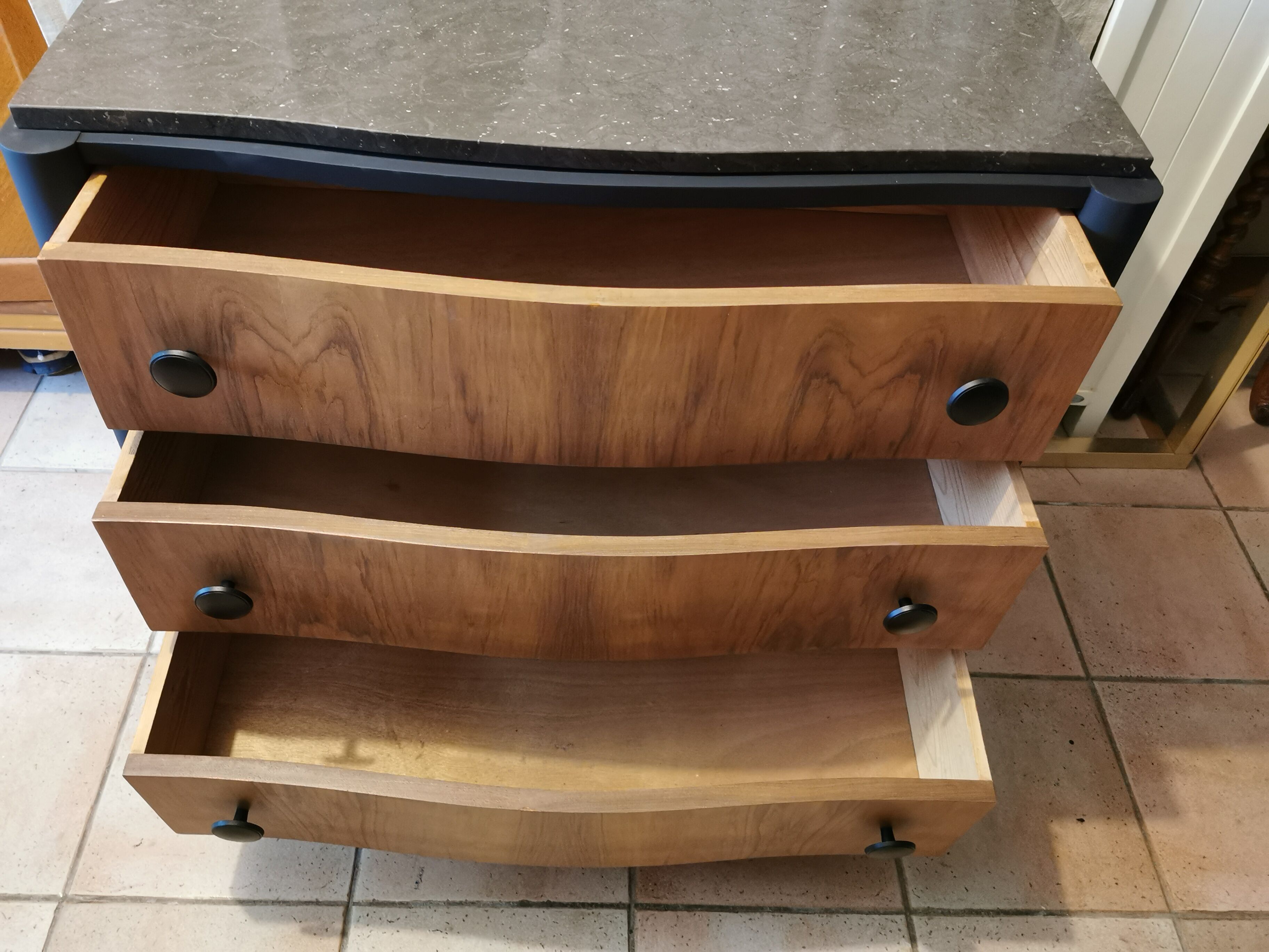 Commode art déco avec marbre