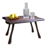 Mid Century Table d'appoint Tabouret de fleur Banc de fleur Tabouret Table basse en bois massif Brut
