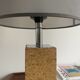 Vintage cork and chrome foot lamp
