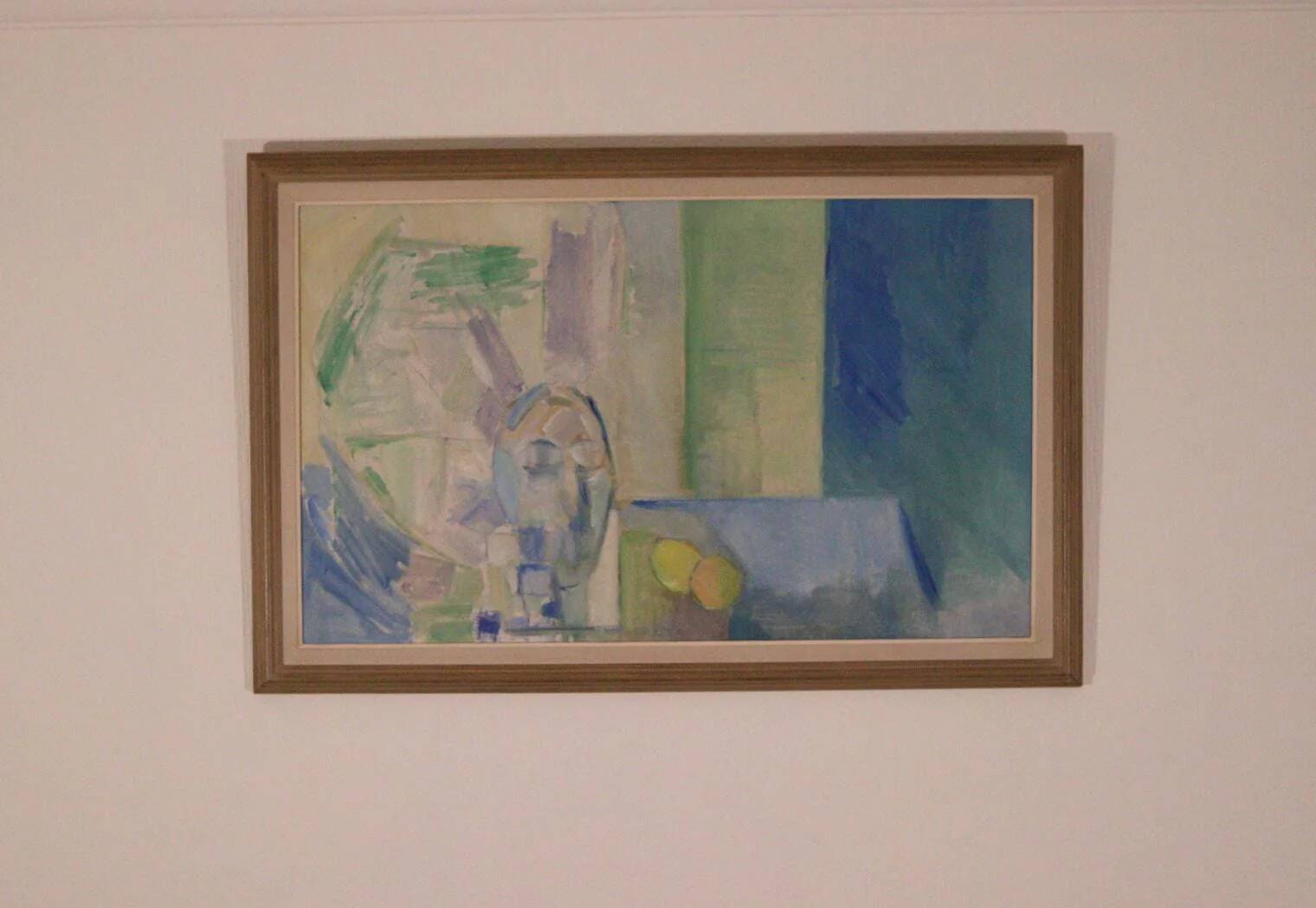 Original Swedish Oil on Canvas – “Still Life in Blue and Green”