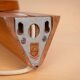 Wall lamp with opal glass shade on wooden base by Philips