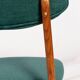 Green velvet Mid-Century chair designed by Rajmund Hałas, Poland, 1960s.