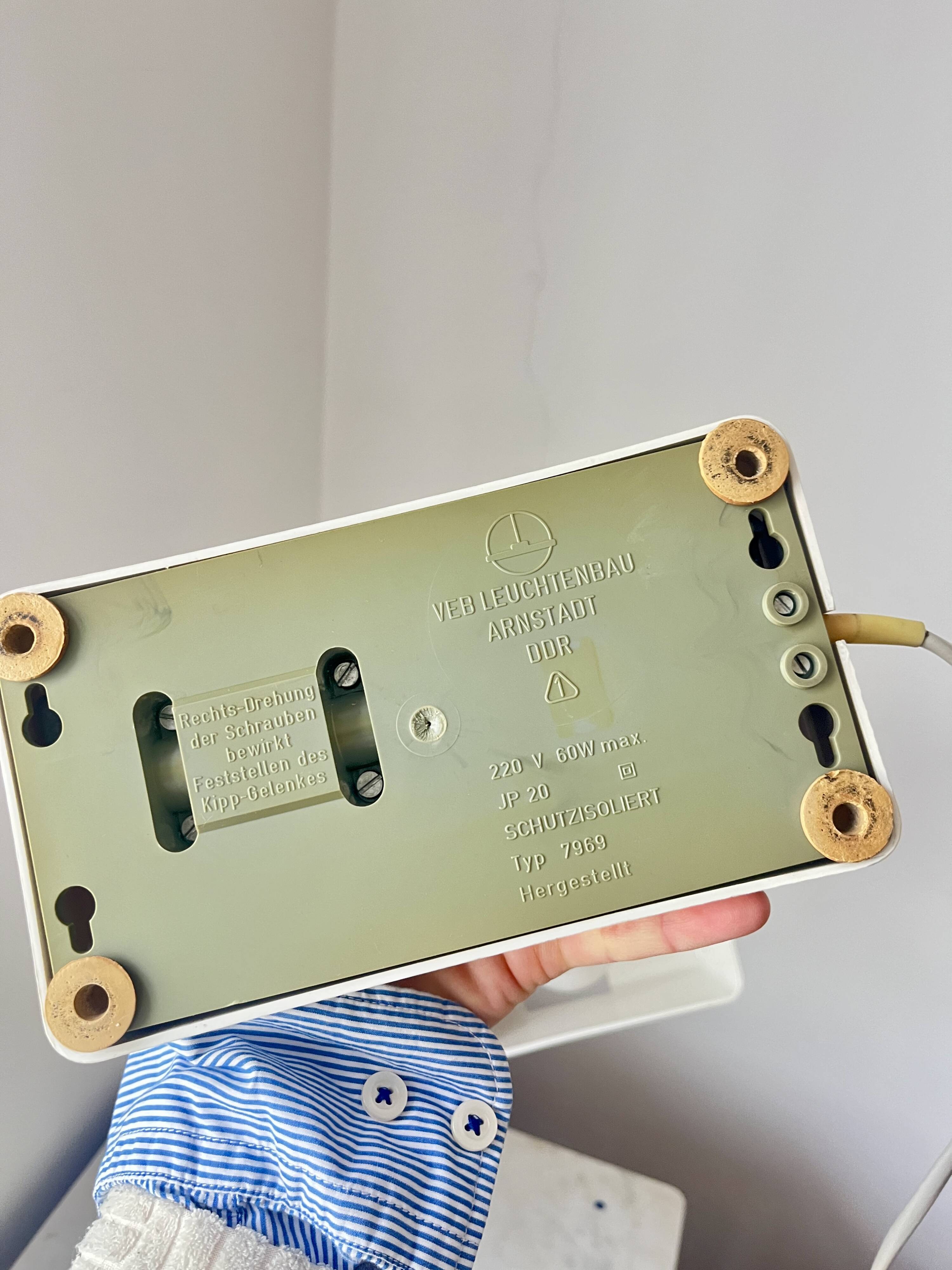 Vintage DDR Desk Lamp Typ 7969, Klaus Musinowski, VEB Dresden, East Germany