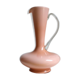 Pink glass decanter