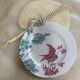 Longwy ironstone flat plate, Birds pattern