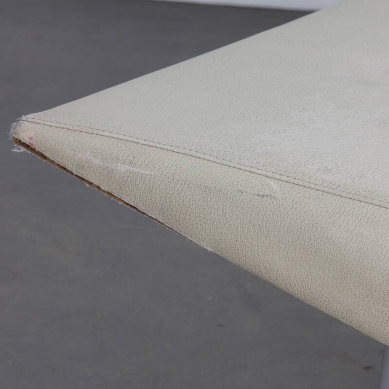 Faux leather bench from the 1980s