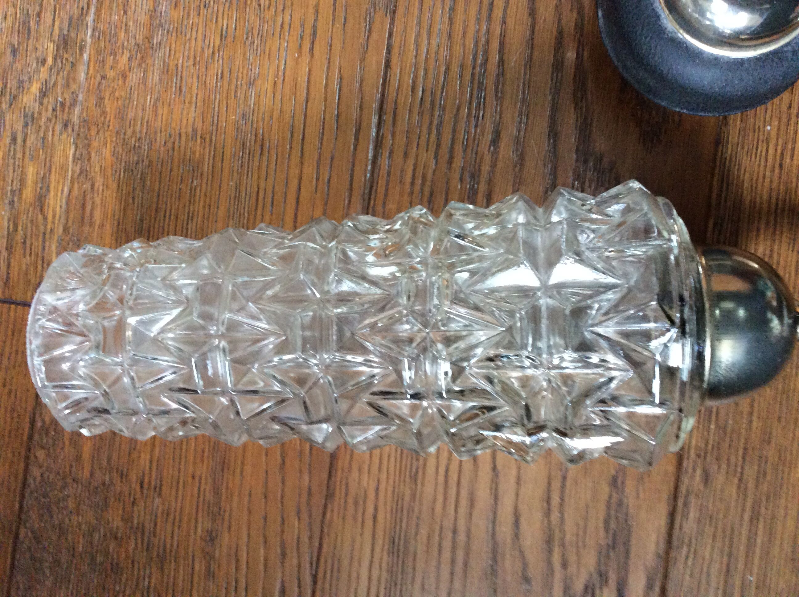 Double wall lamp glass and brass