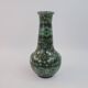 Large green earth-mixed ceramic vase by Jean Gerbino Vallauris
