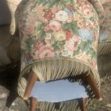2 fauteuils crapauds vintage