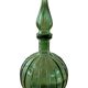 Vintage Empoli Glass Decanter with Stopper, Italy, 1960s