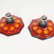 Pair of ceramic wall lamps by Hustadt Leuchten (2 pairs available)