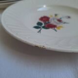 Vintage flower soup plates