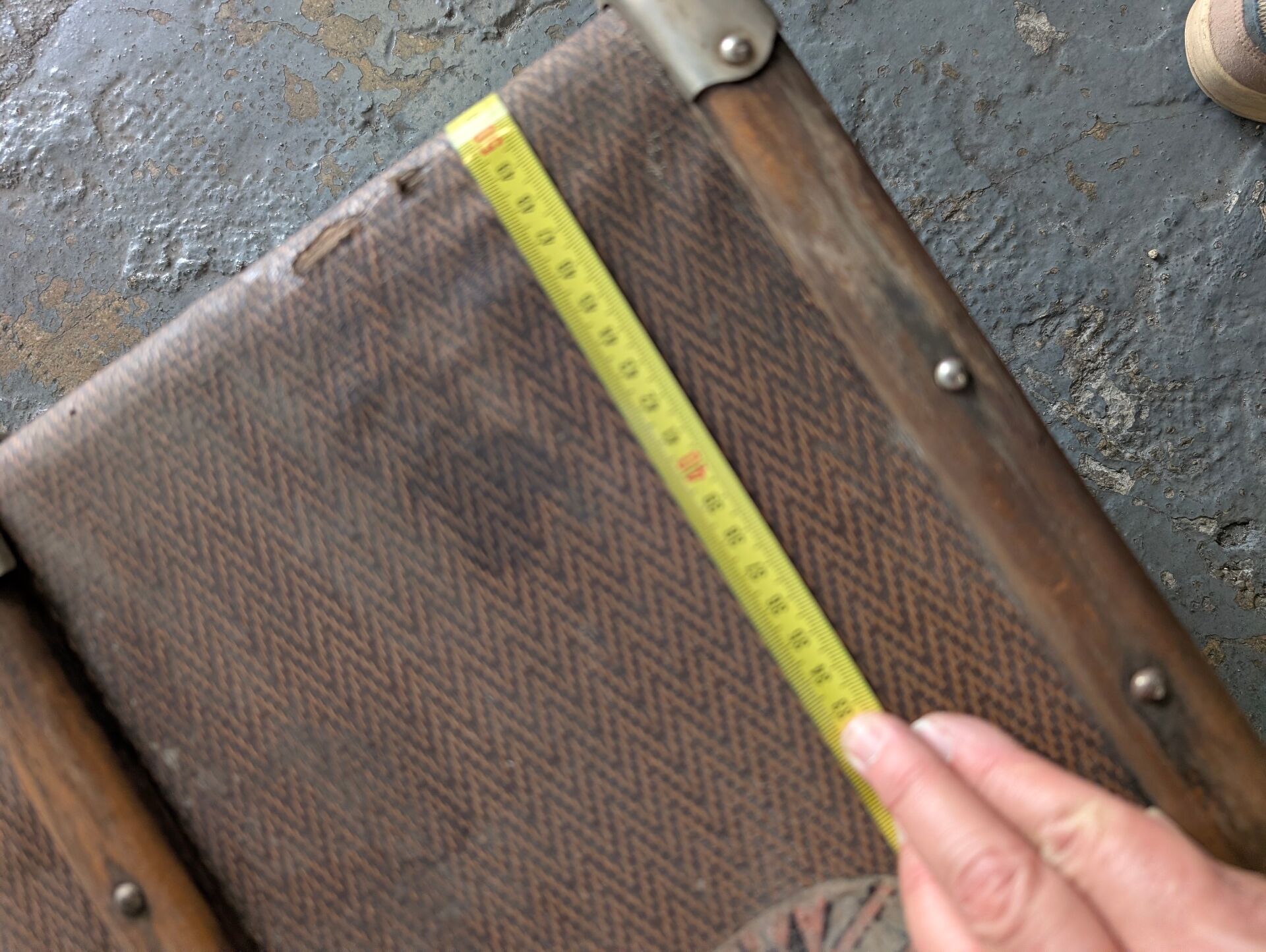 Antique travel trunk