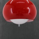 Suspension rouge Harvey Guzzini des années 1970 pour Meblo, Italie